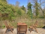 Garden with chairs Garden with chairs